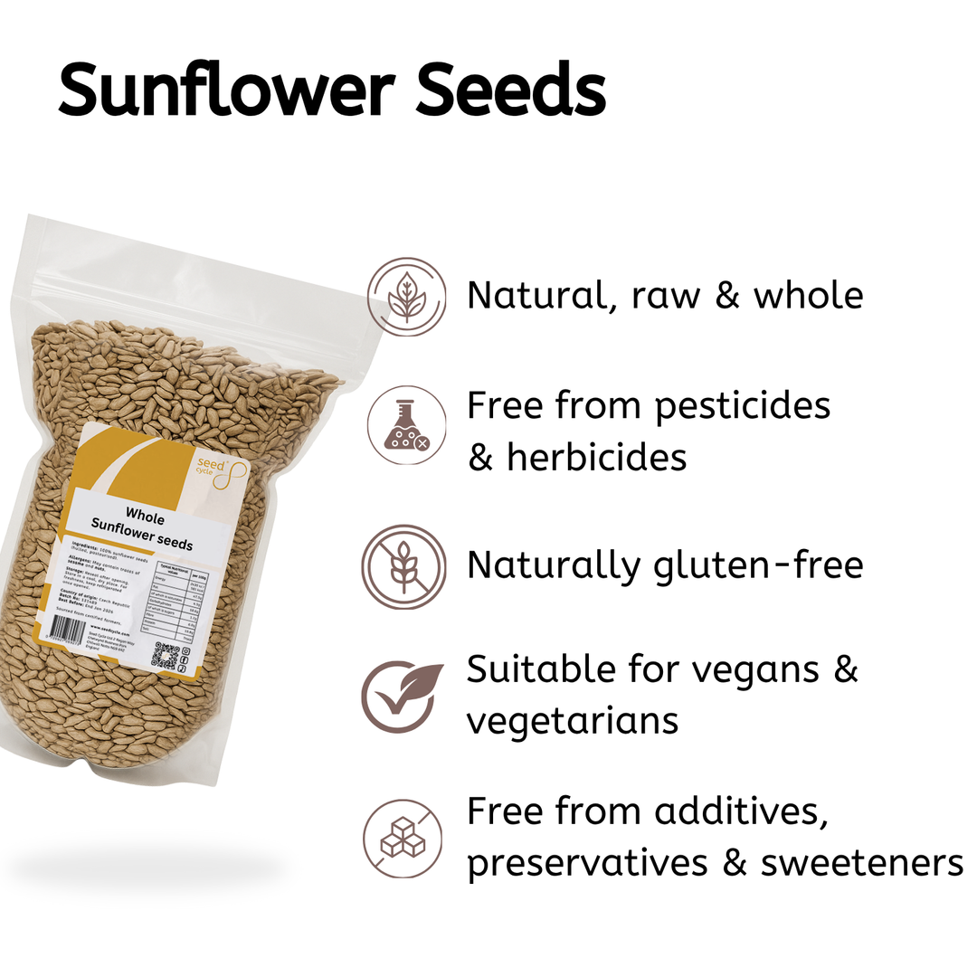 Whole Sunflower Seeds (Seed Cycling Phase 2)