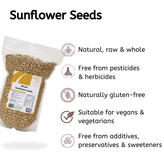 Whole Sunflower Seeds (Seed Cycling Phase 2)