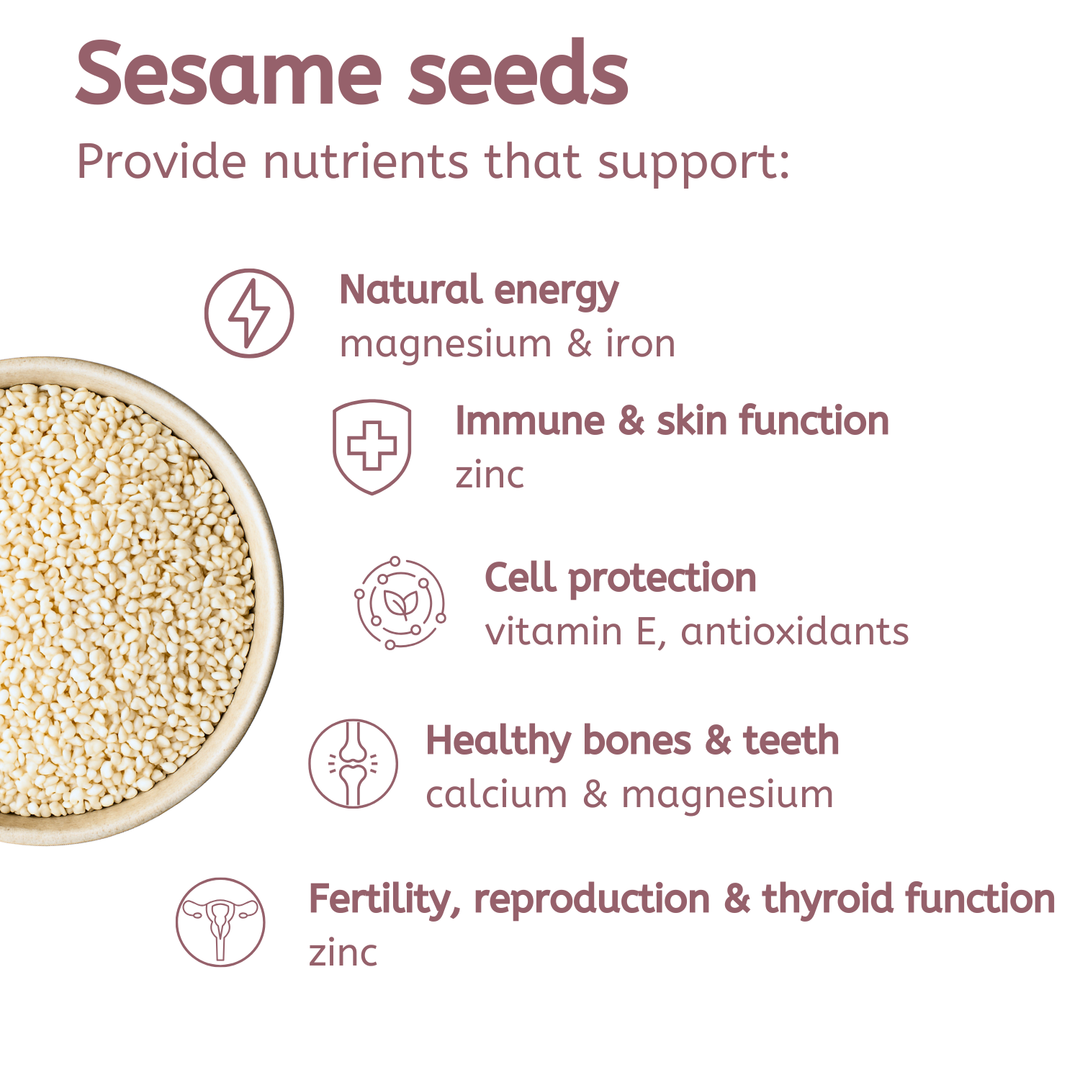 Whole Sesame Seeds Hulled (Seed Cycling Phase 2)