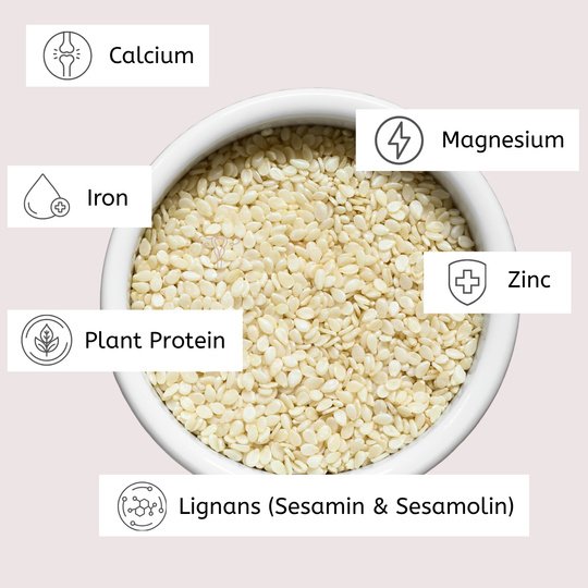 Whole Sesame Seeds Hulled (Seed Cycling Phase 2)