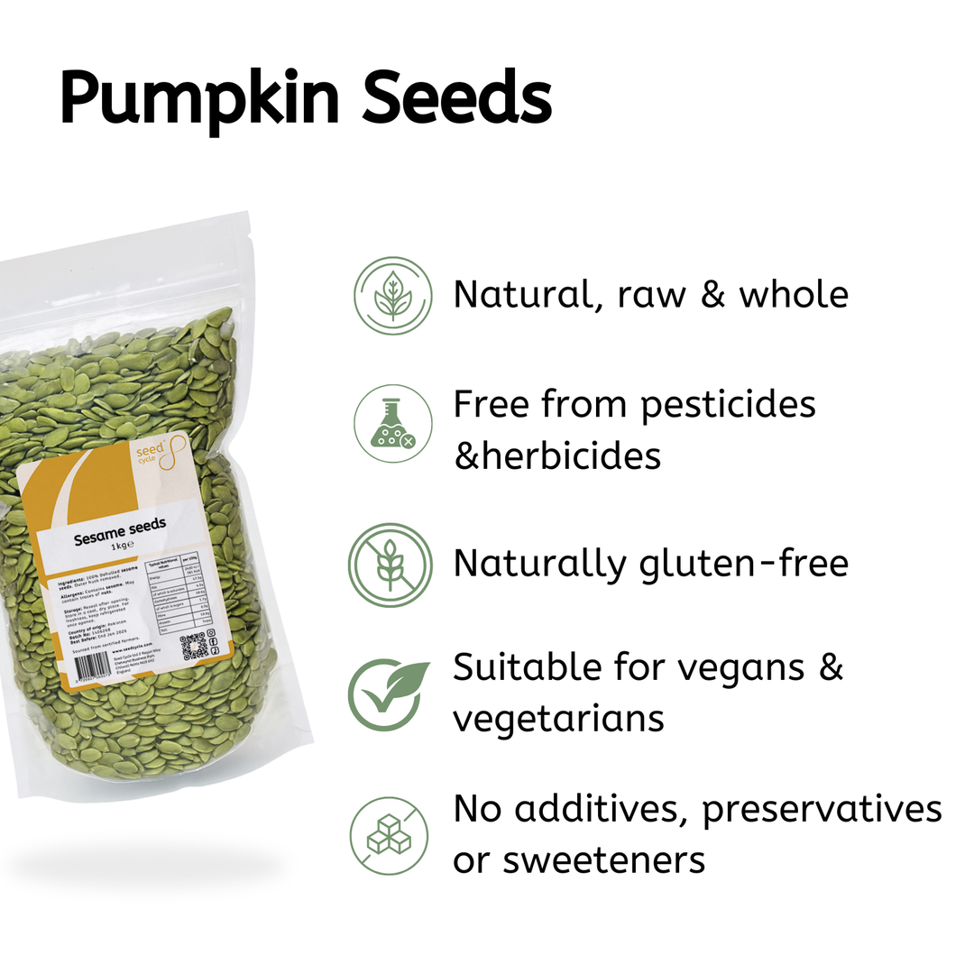 Whole Pumpkin Seeds (Seed Cycling Phase 1)