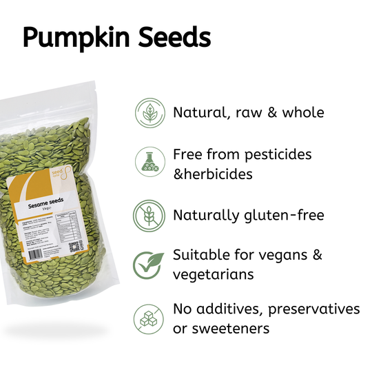 Whole Pumpkin Seeds (Seed Cycling Phase 1)