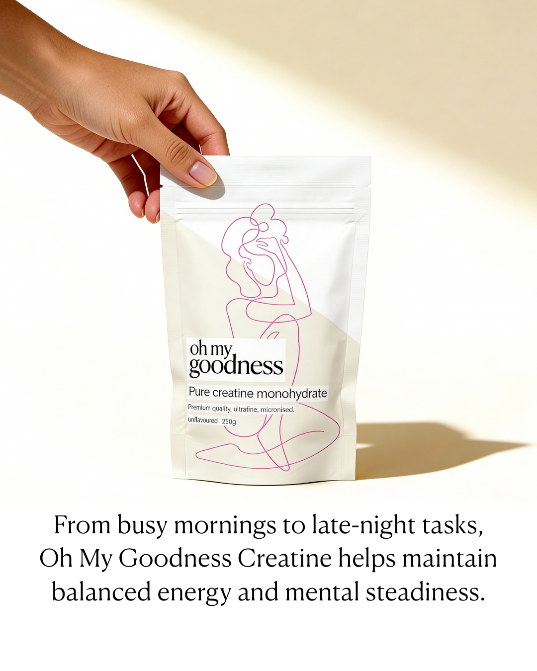 Pure Creatine Monohydrate (Unflavoured, No Fillers)